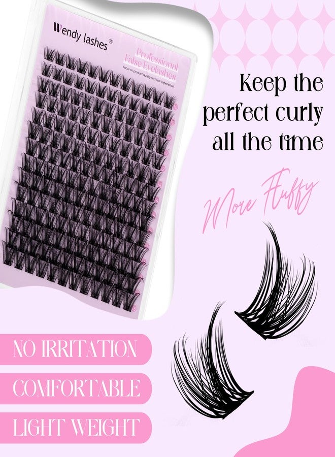 Wendy Lashes Newbie Essentials10-18mm Mixed Length D-Curl Cluster Lashes for Soft Wispy Lash Extensions - Image 5